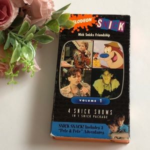 Nick Vintage Nickelodeon Nick Snicks Friendship Volume 1 VHS Tape Orange Shell